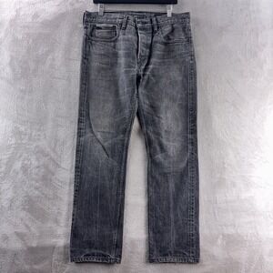 Ralph Lauren Black Label Jeans Mens Size‎ 33x30 Black Straight Selvedge